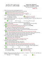 ĐỀ KIỂM TRA HỌC KÌ 1 VẬT LÝ 12 CHƯƠNG 1