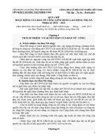 quy che Ban Nữ công công đoàn của liên đoàn lao động thị xã