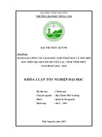 Đánh giá công tác giao đất, cho thuê đất và thu hồi đất trên địa bàn huyện Yên Lạc tỉnh Vĩnh Phúc giai đoạn 2013 – 2016 (Khóa luận tốt nghiệp)