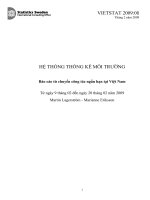 HỆ THỐNG THỐNG KÊ MÔI TRƯỜNG Báo cáo từ chuyến công tác ngắn hạn tại Việt Nam