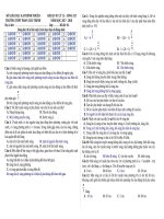 ĐỀ KIỂM TRA VẬT LÝ CHƯƠNG SÓNG CƠ