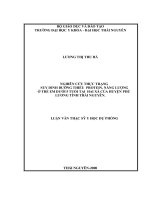 Nghiên cứu thực trạng suy dinh dưỡng thiếu protein, năng lượng ở trẻ em dưới 5 tuổi tại hai xã của huyện phú lương tỉnh thái nguyên 