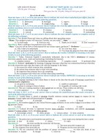 ĐỀ THI THỬ TN THPT QUỐC GIA 2018 môn TIẾNG ANH (2) 