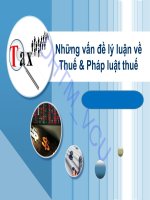 PHÁP LUẬT TÀI CHÍNH NGÂN HÀNG