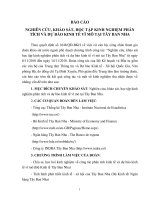 BÁO CÁO NGHIÊN CỨU, KHẢO SÁT, HỌC TẬP KINH NGHIỆM PHÂN TÍCH VÀ DỰ BÁO KINH TẾ VĨ MÔ TẠI TÂY BAN NHA