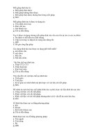 câu hỏi trắc nghiệm nguyên lý máy