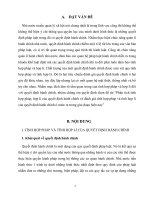 Phân tích tính hợp pháp, hợp lí của quyết định hành chính và đánh giá tính hợp pháp và tính hợp lí của quyết định hành chính ở nước ta trong giai đoạn hiện nay