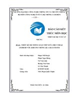 Thiết kế hệ thống giao tiếp giữa điện thoại androi với arduino thông qua module bluetooth