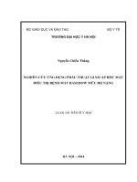 Nghiên cứu ứng dụng phẫu thuật giảm áp hốc mắt điều trị bệnh mắt basedow mức độ nặng ( Luận án thạc sĩ)