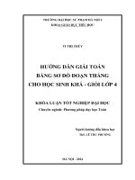 Hướng dẫn giải toán bằng sơ đồ đoạn thẳng cho học sinh khá   giỏi lớp 4 (2014) 