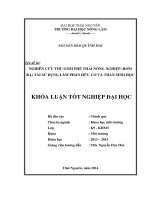 Nghiên cứu thu gom phế thải nông nghiệp (rơm rạ) tái sử dụng làm phân hữu cơ và than sinh học (Khóa luận tốt nghiệp)