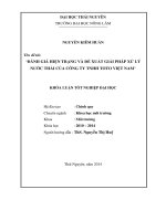 Đánh giá hiện trạng và đề xuất giải pháp xử lý nước thải của công ty TNHH TOTO Việt Nam (Khóa luận tốt nghiệp)