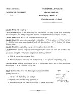 ĐỀ THI KÌ 2 MÔN VẬT LÝ LỚP 10 THPT TAM PHÚ 