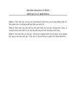 BÀI THU HOẠCH CÁ NHÂN