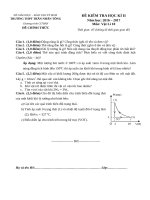 ĐỀ THI KÌ 2 MÔN VẬT LÝ LỚP 10 THPT TRẦN NHÂN TÔNG 