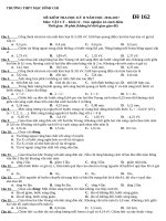 ĐỀ THI KÌ 2 MÔN VẬT LÝ LỚP 12 THPT MẠC ĐĨNH CHI 