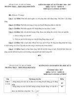 ĐỀ THI KÌ 2 MÔN VẬT LÝ LỚP 10 THPT  PHAN bội CHÂU 