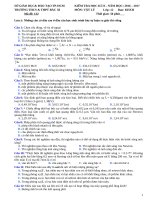 ĐỀ THI KÌ 2 MÔN VẬT LÝ LỚP 12 THPT