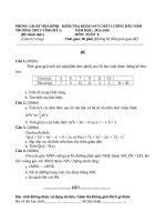 Đề kiểm tra khảo sát chất lượng đầu năm 20152016 của trường THCS Vĩnh Mỹ A môn toán 8