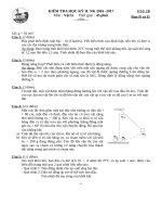 ĐỀ THI KÌ 2 MÔN VẬT LÝ LỚP 10 THPT GIA ĐỊNH 