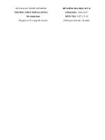 ĐỀ THI KÌ 2 MÔN VẬT LÝ LỚP 10 THPT  PHÙNG HƯNG 