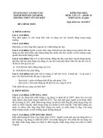 ĐỀ THI KÌ 2 MÔN VẬT LÝ LỚP 10 THPT  VÕ văn KIỆT 