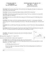 ĐỀ THI KÌ 2 MÔN VẬT LÝ LỚP 10 THPT  NGUYỄN CHÍ THANH 