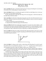 ĐỀ THI KÌ 2 MÔN VẬT LÝ LỚP 10 THPT TÂY THÀNH 