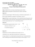 ĐỀ THI GIỮA KÌ 2 MÔN VẬT LÝ LỚP 10 THPT NGUYỄN THỊ ĐỊNH 