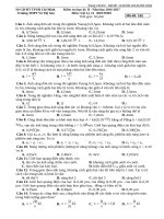 ĐỀ THI KÌ 2 MÔN VẬT LÝ LỚP 12 THPT  VÕ THỊ SÁU 