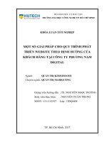 Một số giải pháp cho quy trình phát triển website theo định hướng của khách hàng tại công ty phương nam digital 