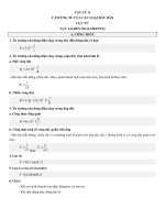 CÔNG THỨC VÀ BÀI tập CHƯƠNG 4 từ TRƯỜNG lớp 11 