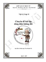 Bài tập về chuyên đề dòng điện không đổi