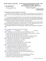 Đề thi HSG KHTN, KHXH huyện Tam Dương năm học 2017_2018