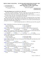 Đề thi HSG KHTN, KHXH huyện Tam Dương năm học 2017_2018