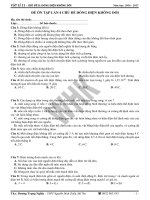 ĐỀ ÔN TẬP VẬT LÝ 11