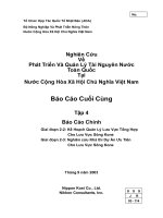 Nghiên Cứu Về Phát Triển Và Quản Lý Tài Nguyên Nước Toàn Quốc