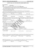 ĐỀ ÔN TẬP VẬT LÝ 11