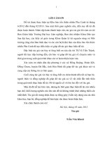 Nghiên cứu đặc điểm khu hệ động vật tại khu bảo tồn thiên nhiên phu canh, huyện đà bắc, tỉnh hòa bình