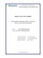 Giải pháp hoàn thiện hoạt động tuyển dụng công ty CP SX TM DV đại lợi phát 