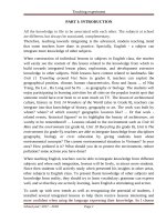 SKKN TIẾNG ANH: Integrating environmental education in English through Unit 6 read in Tieng Anh 9.