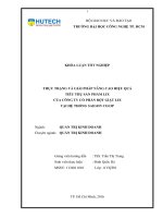 Thực trạng và giải pháp nâng cao hiệu quả tiêu thụ sản phẩm lix của công ty cổ phần bột giặt lix tại hệ thống saigon co op 