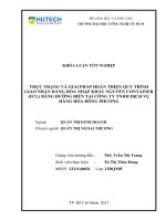 Thực trạng và giải pháp hoàn thiện quy trình giao nhận hàng hóa nhập khẩu nguyên container (FCL) bằng đường biển tại công ty TNHH dịch vụ hàng hóa đông phương 