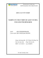 Nghiên cứu phát triển loại hình du lịch văn hóa tâm linh tỉnh bình định 