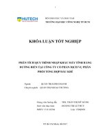 Phân tích quy trình nhập khẩu máy tính bằng đường biển tại công ty cổ phần dịch vụ phân phối tổng hợp dầu khí 