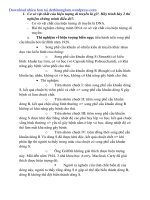 đề cương ôn tập mon di truyền