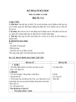 giao an btnb mon tnxh lop 3 bai ca