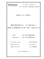 Phân tích chiến lược sản phẩm của công ty TNHH MTV sản xuất thương mại a c i