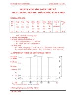 thuyết minh tính toán thiết kế khung phẳng nhà btct toàn khối 3 tầng 5 nhịp