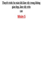 thuyết trình an toàn lao động